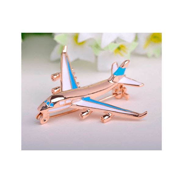 Airplane Brooch Pins, blue