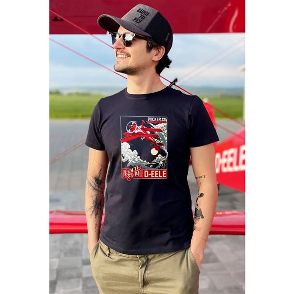 BORN TO FLY Tričko BÜCKER D-EELE, L