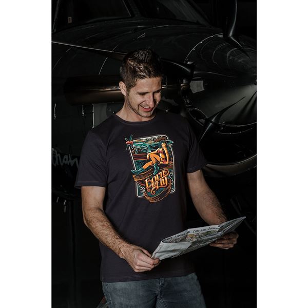 BORN TO FLY Tričko P-51 MUSTANG WILD WEST, L