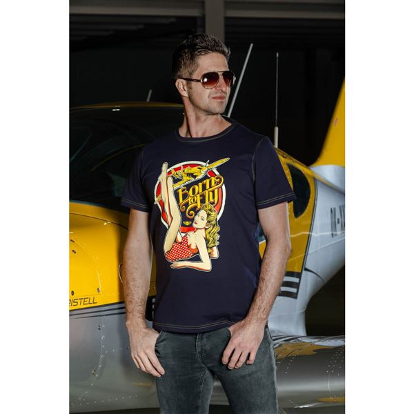 BORN TO FLY Tričko SPITFIRE Pin-up M