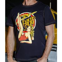 BORN TO FLY Tričko SPITFIRE Pin-up XXL