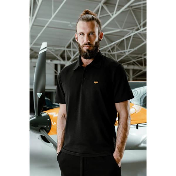 BORN TO FLY Polo tričko IDENTITY II černá, L