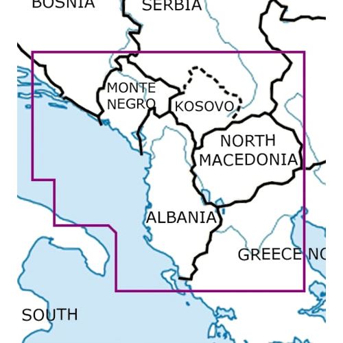 Balkán VFR ICAO mapa 2022
