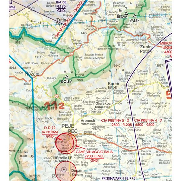Balkans VFR ICAO Chart 2025