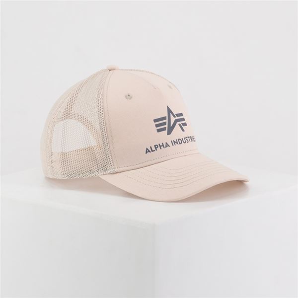 Alpha Industries Basic Trucker Cap jet stream white