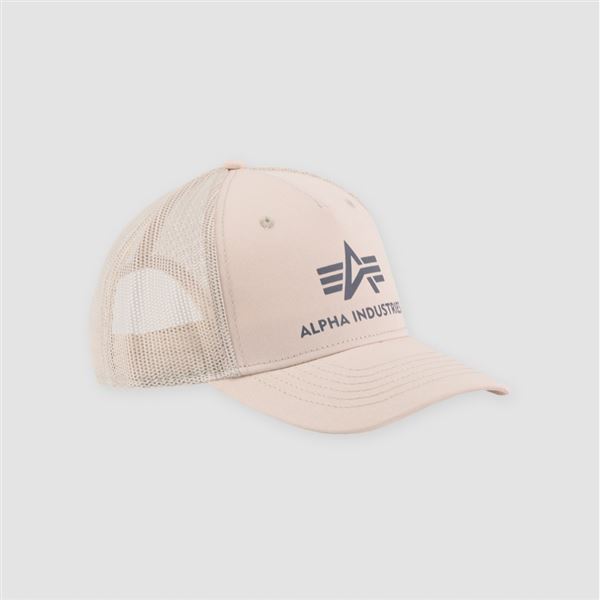 Alpha Industries Basic Trucker Cap jet stream white