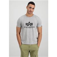 Alpha Industries Basic T-shirt grey heather, M Alpha Industries Basic T-shirt grey heather, M