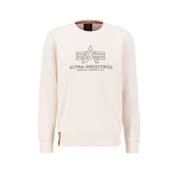 Alpha Industries Basic Sweater jet stream white, M
