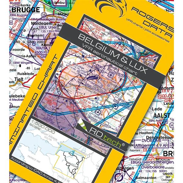 Belgium-Luxembourg VFR ICAO Chart 2025