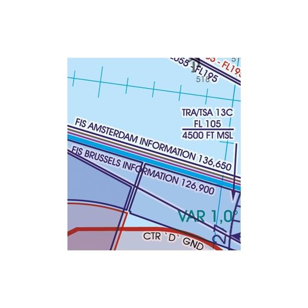 Belgium-Luxembourg VFR ICAO Chart 2025