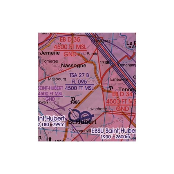 Belgium-Luxembourg VFR ICAO Chart 2025