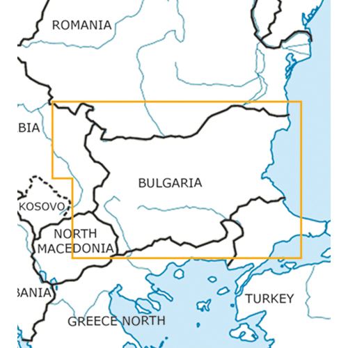 Bulharsko VFR mapa 2022 1:500 000