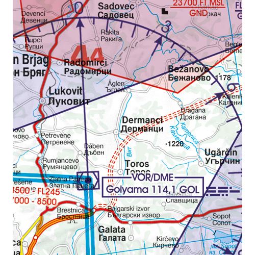 Bulgaria VFR ICAO Chart 2025