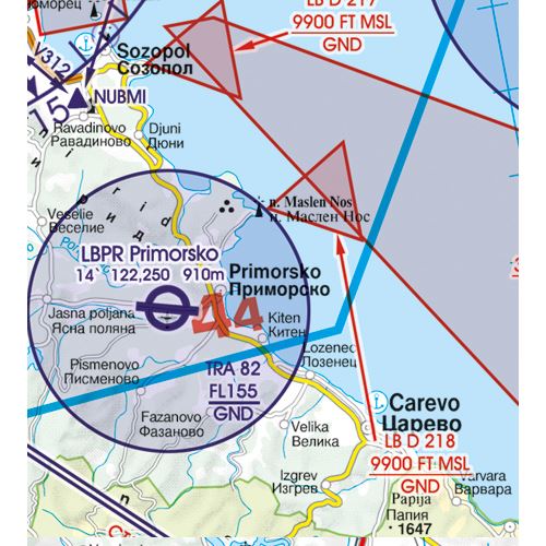 Bulgaria VFR ICAO Chart 2025