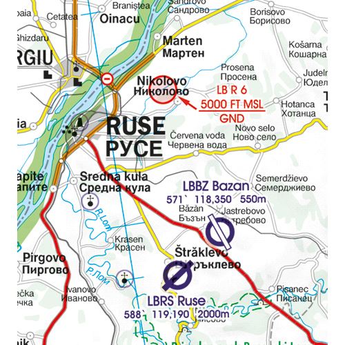 Bulgaria VFR ICAO Chart 2025