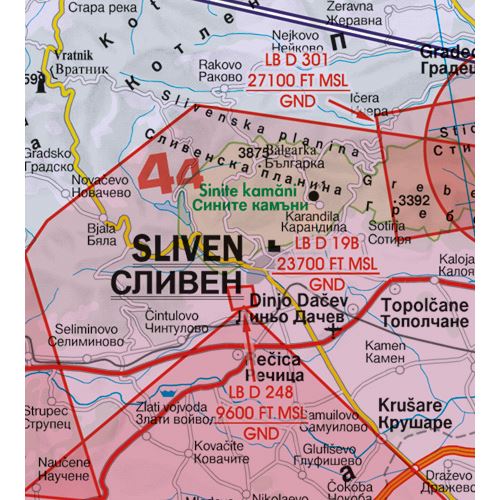 Bulgaria VFR ICAO Chart 2024