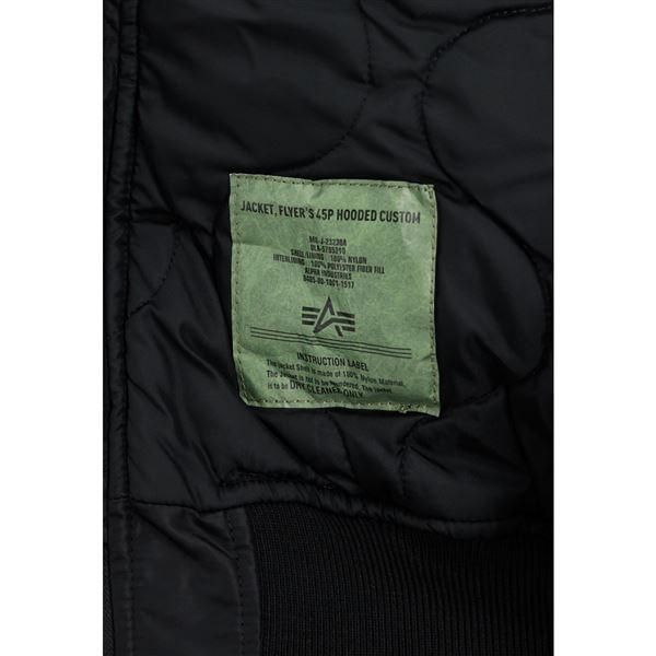 Alpha Industries Jacket CWU 45 black, XL
