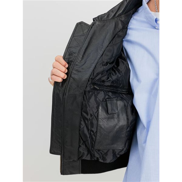 Alpha Industries Kožená bunda CWU Heritage černá, XL