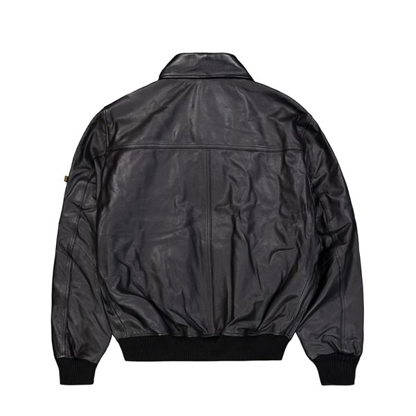 Alpha Industries Kožená bunda CWU Heritage černá, XL