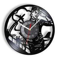 STEWARDESS Wall Clock, vinyl