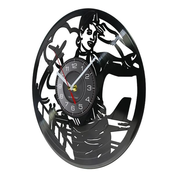 STEWARDESS Wall Clock, vinyl