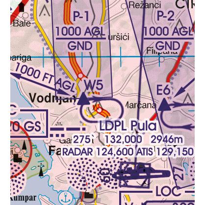 Croatia-BIH VFR ICAO Chart 2025