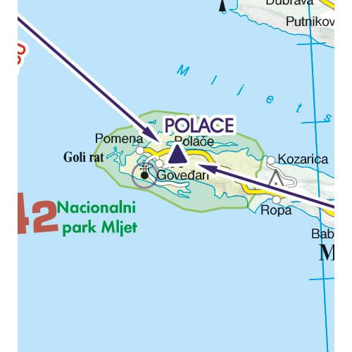 Chorvatsko VFR ICAO mapa 2024