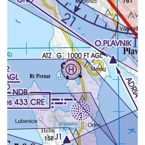 Croatia-BIH VFR ICAO Chart 2025