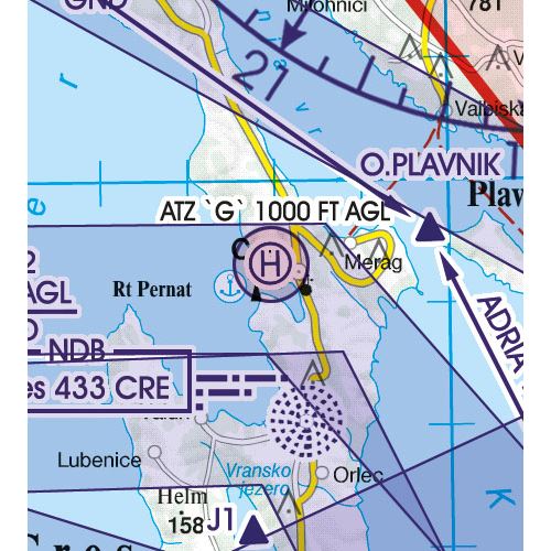 Croatia-BIH VFR ICAO Chart 2024