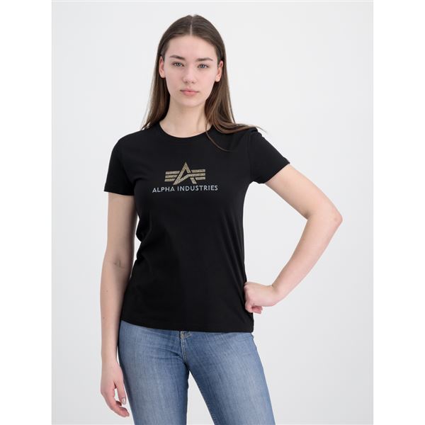 Alpha Industries Women T-shirt Crystal black, L