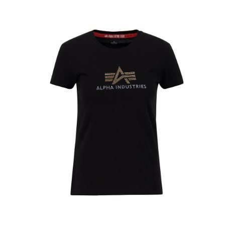 Alpha Industries Women T-shirt Crystal black, L