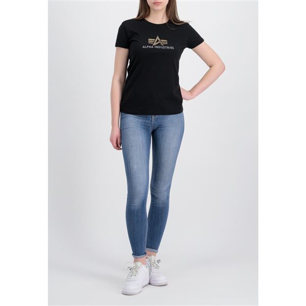 Alpha Industries Women T-shirt Crystal black, L
