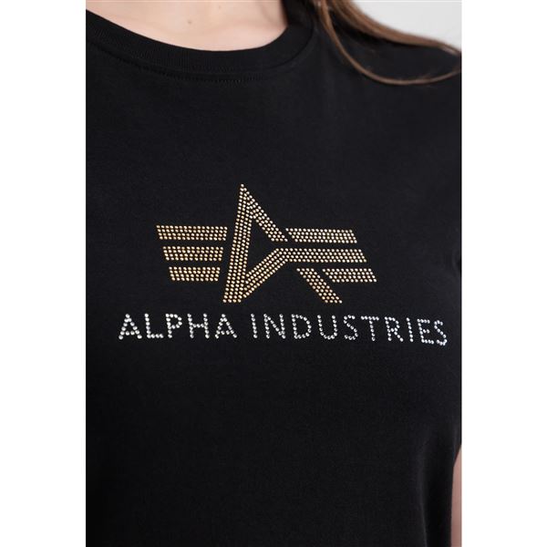 Alpha Industries Women T-shirt Crystal black, L