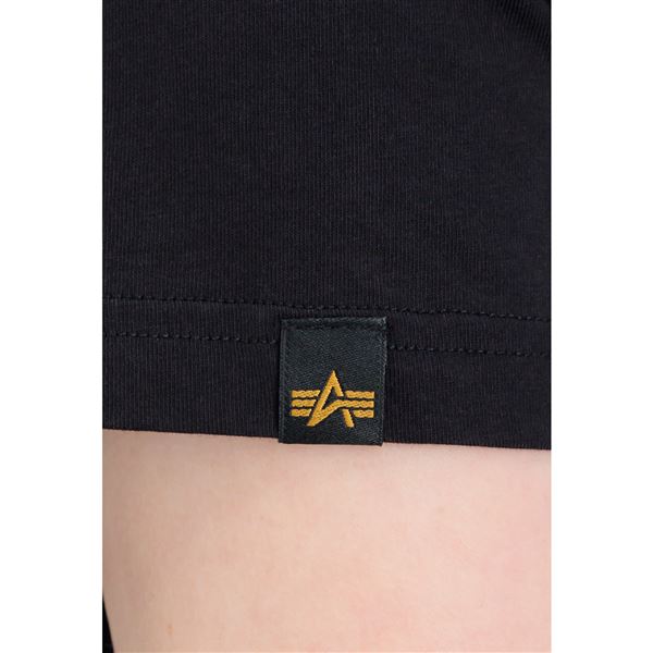 Alpha Industries Women T-shirt Crystal black, L
