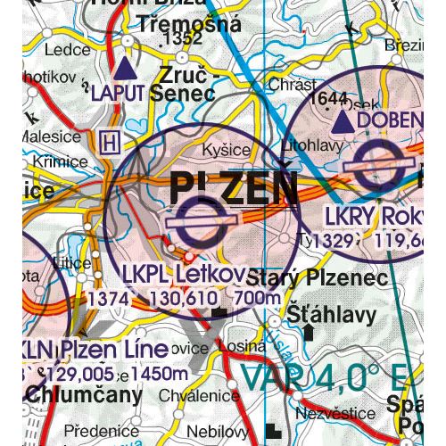 Czech Republic VFR ICAO Chart 2025