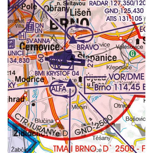Czech Republic VFR ICAO Chart 2025