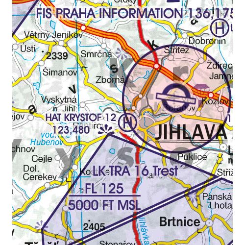 Česká Republika VFR mapa 2024