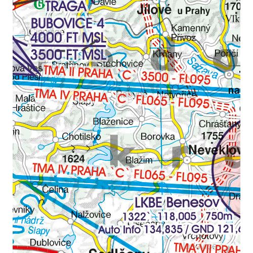 Česká Republika VFR mapa 2024