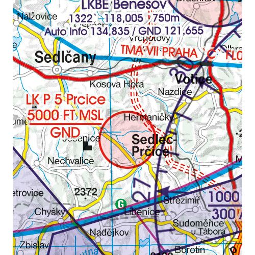 Czech Republic VFR ICAO Chart 2025