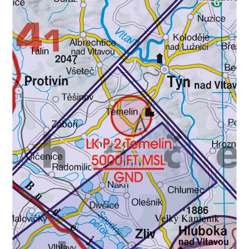 Česká Republika VFR mapa 2024