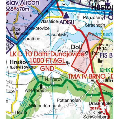 Česká Republika VFR mapa 2024