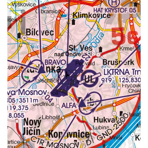 Česká Republika VFR mapa 2023
