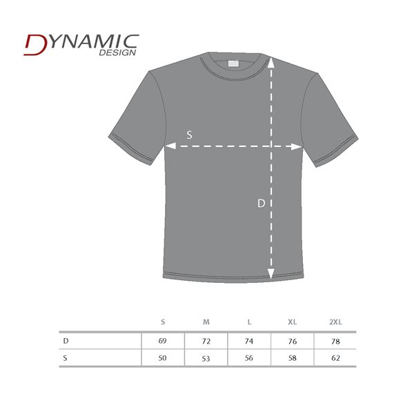 Tričko pánské Dynamic Design 2017, bílá, XL