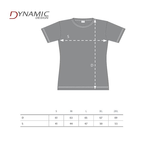 Tričko dámské Dynamic Design 2017, bílá, XL