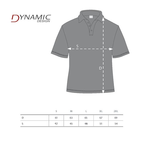 Polo dámské Dynamic Design 2017, bílá, XL