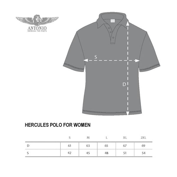 ANTONIO Women polo HERCULES C-130H, S