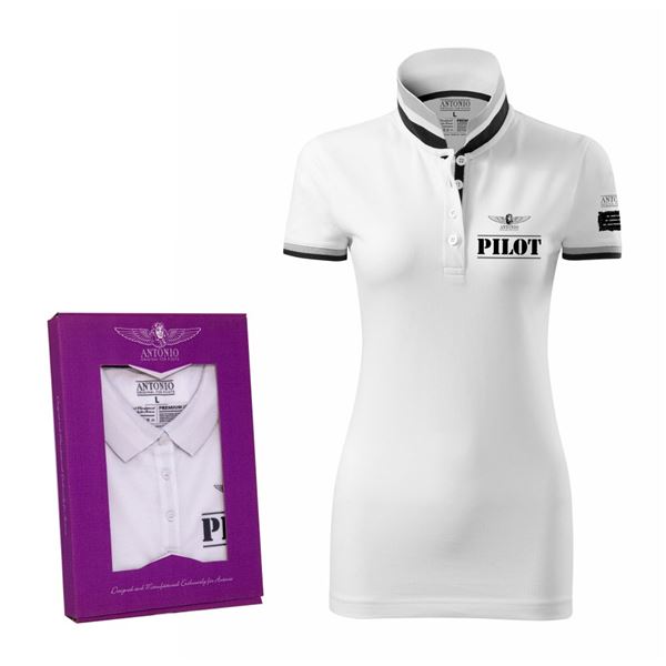 ANTONIO Women poloshirt PILOT white, M