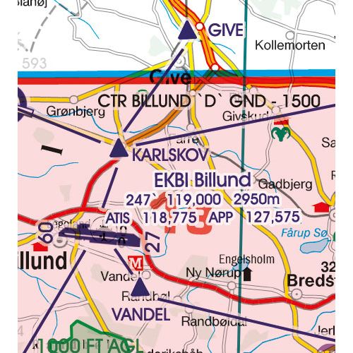 Denmark VFR ICAO Chart 2025