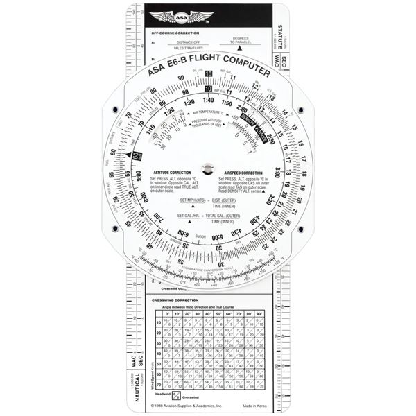 ASA Flight Computer E6-B Paper