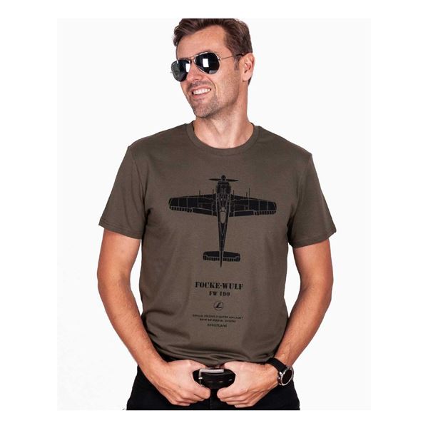 EEROPLANE Focke-Wulf FW190 T-shirt khaki, XXL